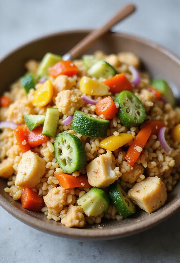 30+ Lunch Under 400 Calories Meal Ideas for Light and Healthy Eating 114 30+ Lunch Under 400 Calories Meal Ideas for Light and Healthy Eating - 18. Cauliflower Rice Stir-Fry