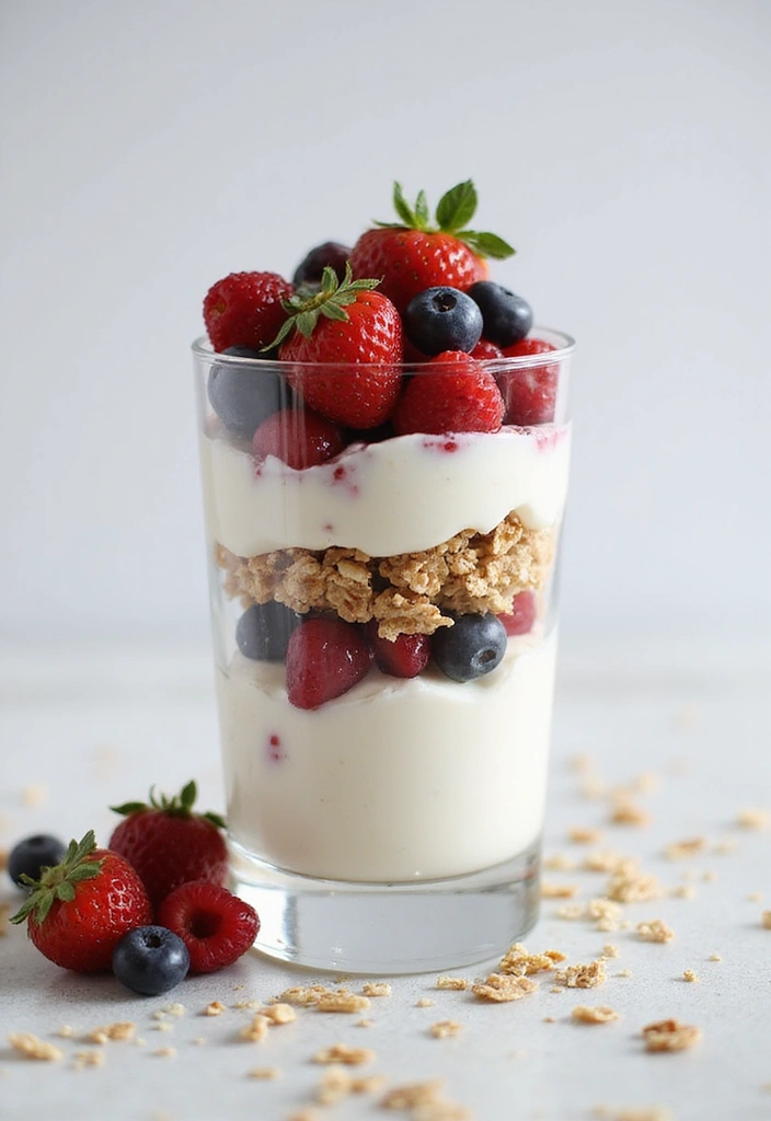 30+ Lunch Under 400 Calories Meal Ideas for Light and Healthy Eating 8 30+ Lunch Under 400 Calories Meal Ideas for Light and Healthy Eating - 2. Greek Yogurt & Berry Parfait