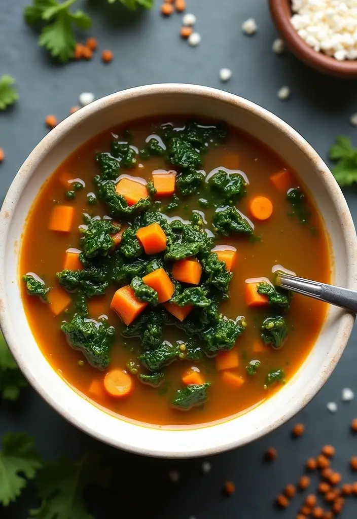 30+ Lunch Under 400 Calories Meal Ideas for Light and Healthy Eating 27 30+ Lunch Under 400 Calories Meal Ideas for Light and Healthy Eating - 5. Lentil Soup with Kale
