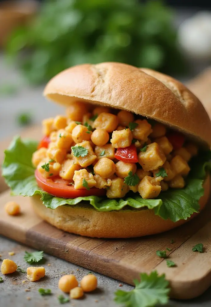 30+ Meal Prep Lunch Ideas to Bring to Work and Save Time 97 30+ Meal Prep Lunch Ideas to Bring to Work and Save Time - 17. Chickpea Salad Sandwich