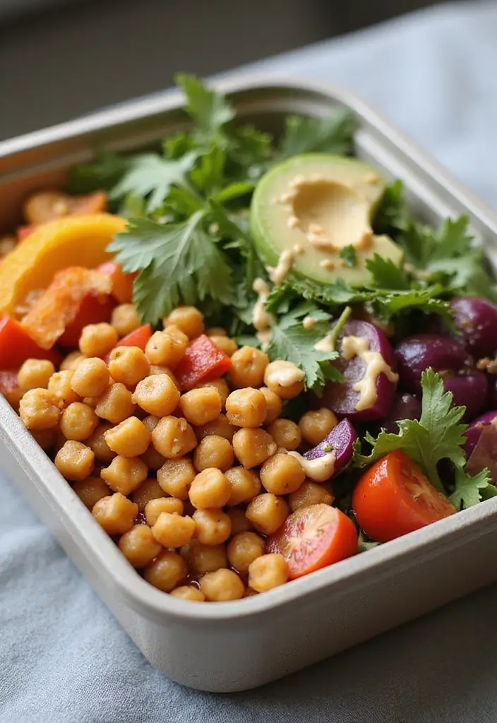 30+ Meal Prep Lunch Ideas to Bring to Work and Save Time 6 30+ Meal Prep Lunch Ideas to Bring to Work and Save Time - 2. Mediterranean Chickpea Bowls
