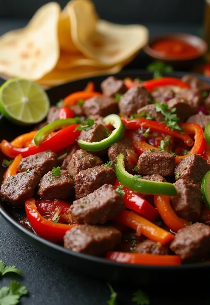 30+ Mexican Lunch Ideas for Work Packed with Spice and Flavor 82 30+ Mexican Lunch Ideas for Work Packed with Spice and Flavor - 14. Sizzling Beef Fajitas