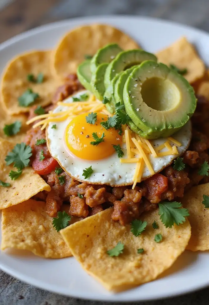 30+ Mexican Lunch Ideas for Work Packed with Spice and Flavor 148 30+ Mexican Lunch Ideas for Work Packed with Spice and Flavor - 24. Chilaquiles with Eggs