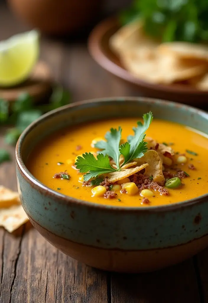 30+ Mexican Lunch Ideas for Work Packed with Spice and Flavor 153 30+ Mexican Lunch Ideas for Work Packed with Spice and Flavor - 25. Spicy Poblano and Corn Soup