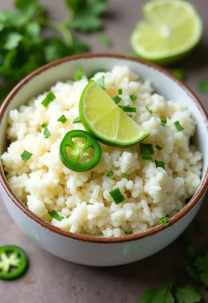 30+ Mexican Lunch Ideas for Work Packed with Spice and Flavor 37 30+ Mexican Lunch Ideas for Work Packed with Spice and Flavor - 7. Spicy Cilantro Lime Rice