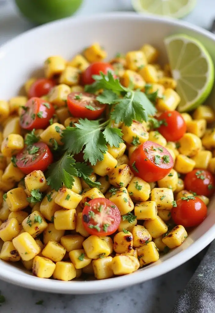 30+ Mexican Lunch Ideas for Work Packed with Spice and Flavor 44 30+ Mexican Lunch Ideas for Work Packed with Spice and Flavor - 8. Mexican Grilled Corn Salad