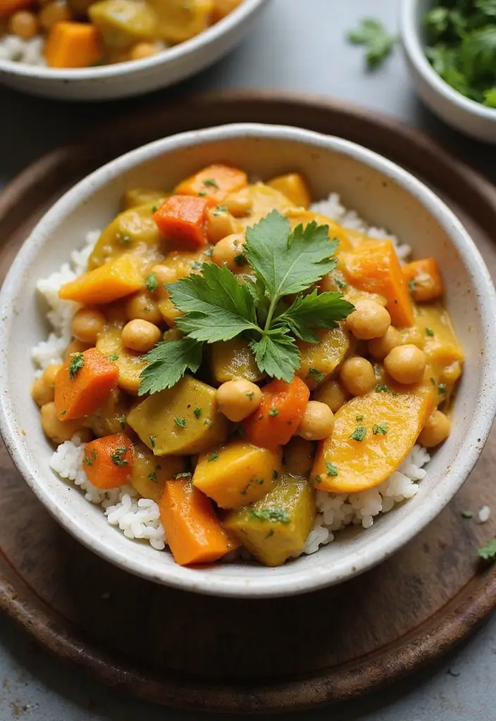 30+ Work from Home Lunch Ideas for Quick Midday Meals 80 30+ Work from Home Lunch Ideas for Quick Midday Meals - 14. Coconut Curry with Chickpeas