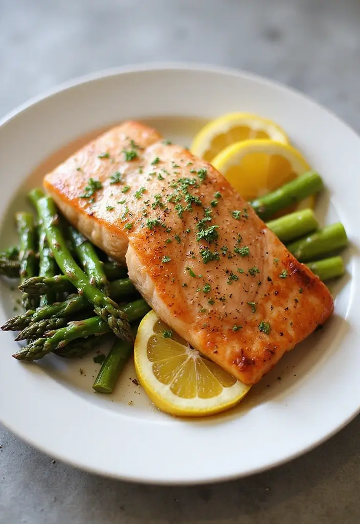 30+ Work from Home Lunch Ideas for Quick Midday Meals 92 30+ Work from Home Lunch Ideas for Quick Midday Meals - 16. Baked Salmon with Asparagus