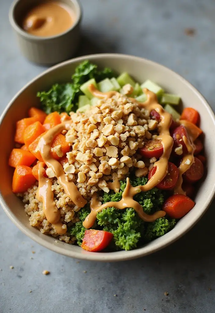 30+ Work from Home Lunch Ideas for Quick Midday Meals 127 30+ Work from Home Lunch Ideas for Quick Midday Meals - 21. Thai Peanut Quinoa Bowl