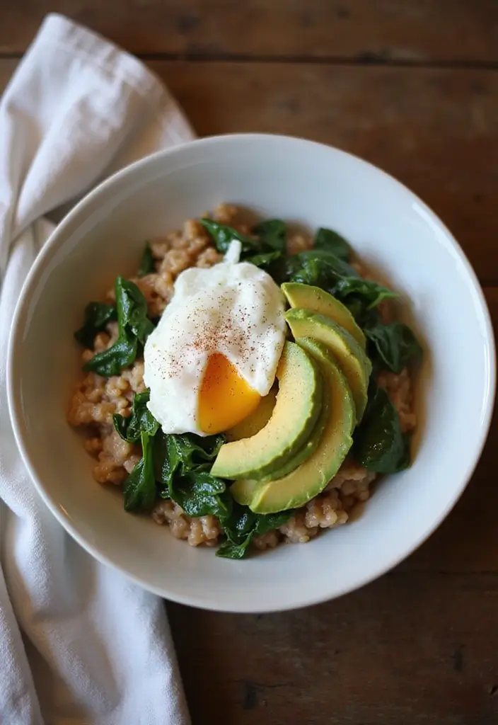 30+ Work from Home Lunch Ideas for Quick Midday Meals 139 30+ Work from Home Lunch Ideas for Quick Midday Meals - 23. Savory Oatmeal with Egg
