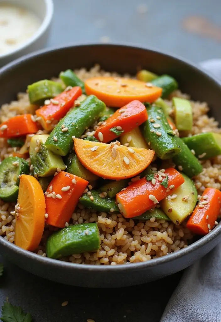 30+ Work from Home Lunch Ideas for Quick Midday Meals 20 30+ Work from Home Lunch Ideas for Quick Midday Meals - 4. Vegetable Stir-Fry with Brown Rice