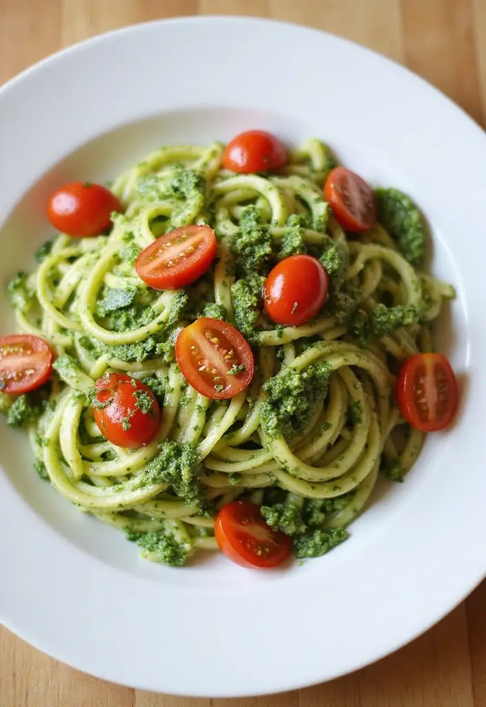 30+ Work from Home Lunch Ideas for Quick Midday Meals 32 30+ Work from Home Lunch Ideas for Quick Midday Meals - 6. Zucchini Noodles with Pesto