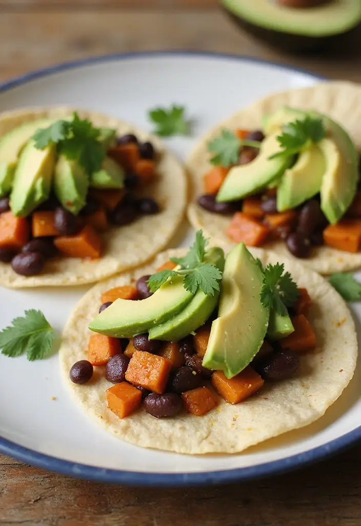 30+ Work from Home Lunch Ideas for Quick Midday Meals 46 30+ Work from Home Lunch Ideas for Quick Midday Meals - 8. Sweet Potato and Black Bean Tacos