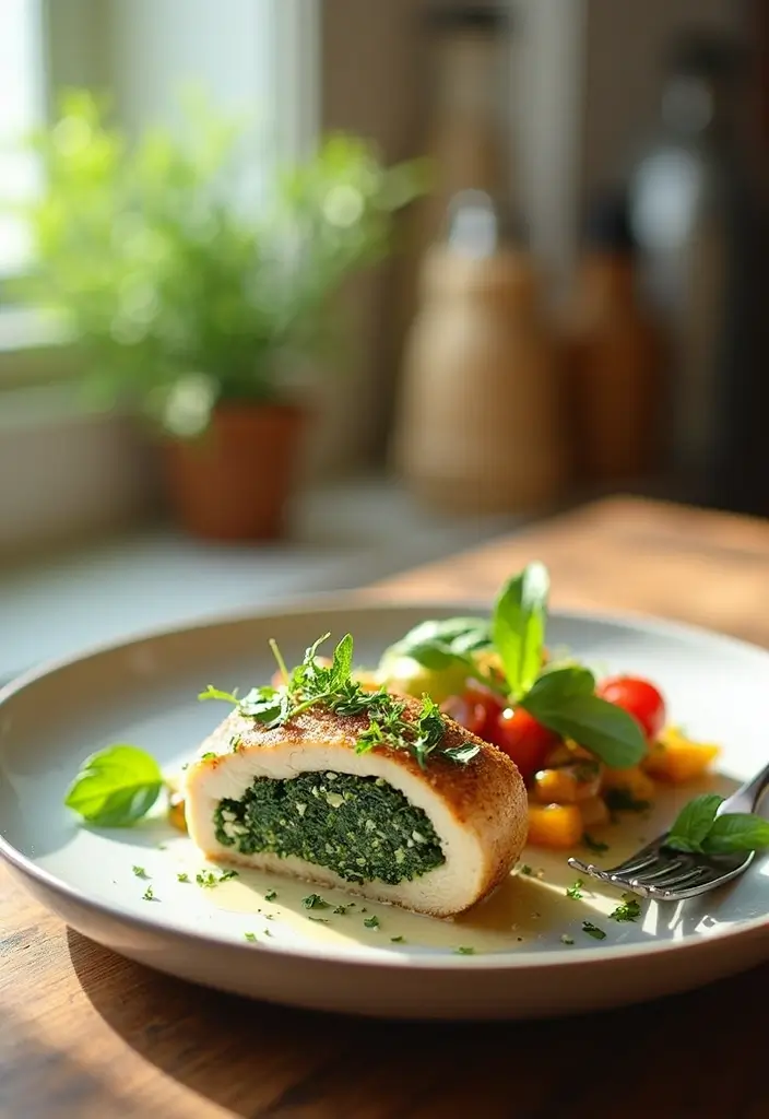30+ Work from Home Lunch Ideas for Quick Midday Meals 51 30+ Work from Home Lunch Ideas for Quick Midday Meals - 9. Spinach and Feta Stuffed Chicken Breast